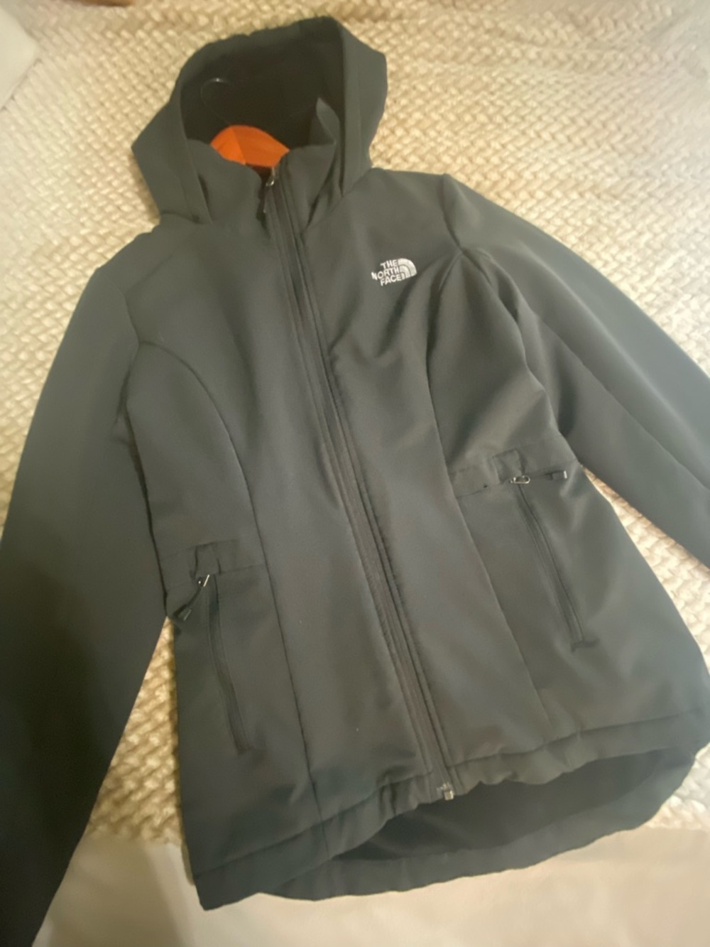 The North Face Black Softshell Hooded Jacket